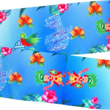 Yarda de Listón Estampado 7.5cm Tecún Human