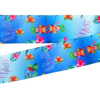 Yarda de Listón Estampado 3.8cm Collage Tecún Human