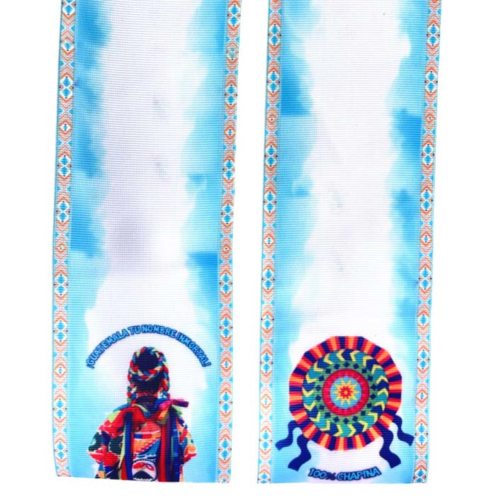 Tira de Listón Estampado 3.8cm  Barriletes de Sumpango