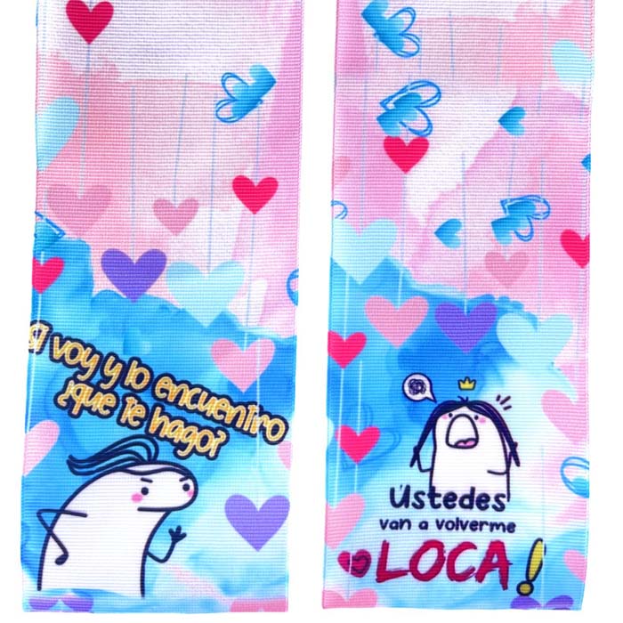 Tira de Listón Estampado 7.5cm Flork Mamá chapina