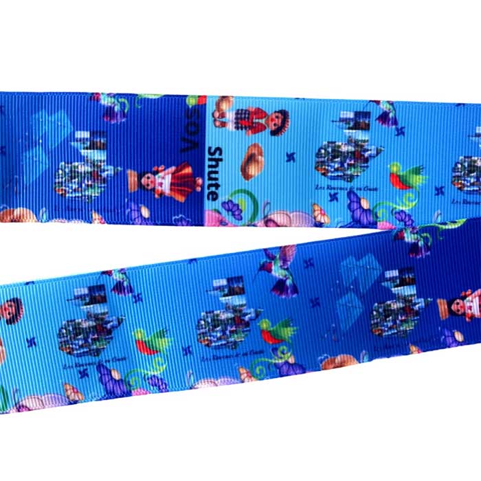 Yarda de Listón Estampado 3.8cm Vos Shute