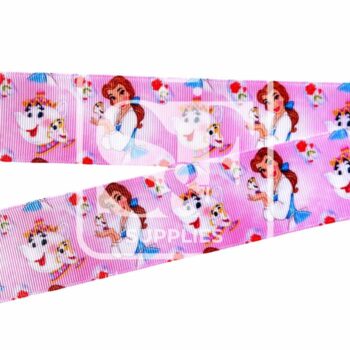 Yarda de Listón Estampado 3.8 Bella y Potts