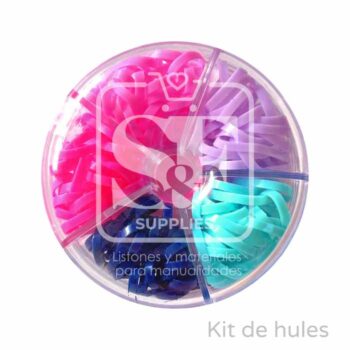 Kit de Hules Rosa, Lila y Azul