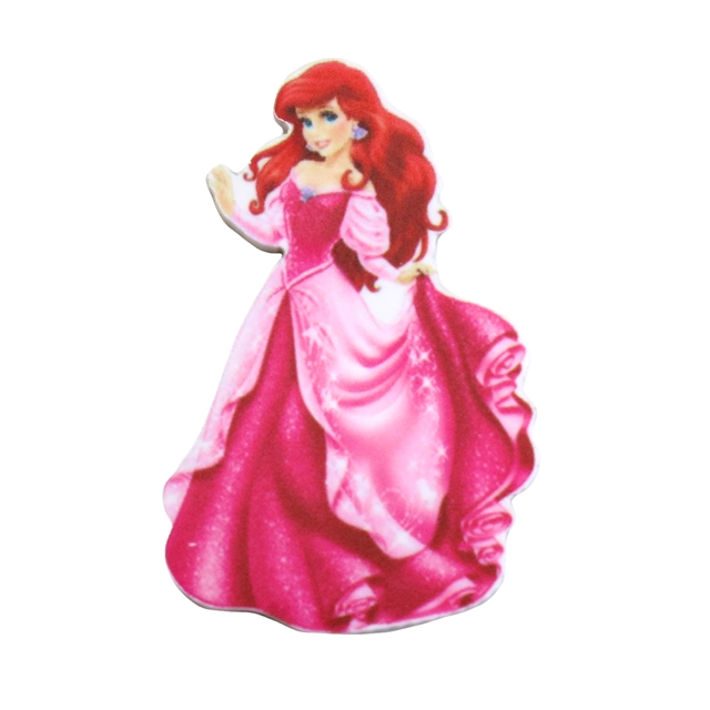Resina Plana Princesa Ariel Rosa