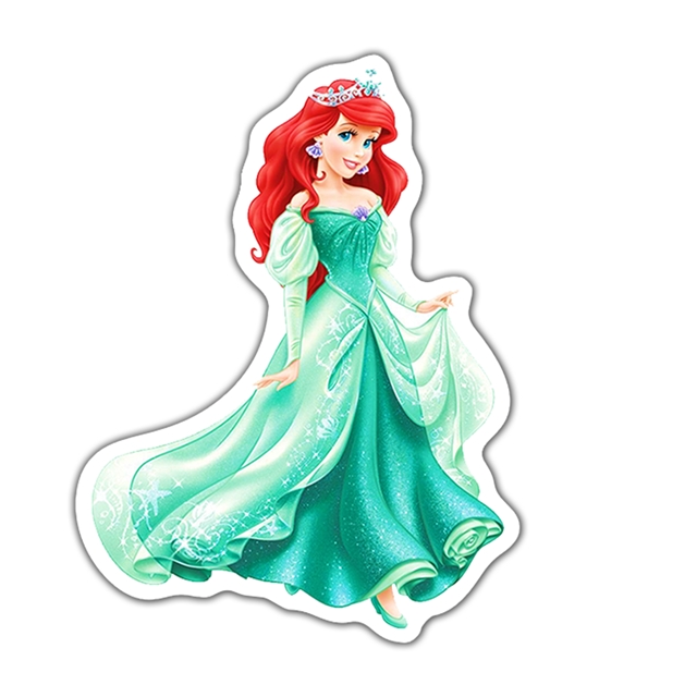 Resina Plana Princesa Ariel Aqua