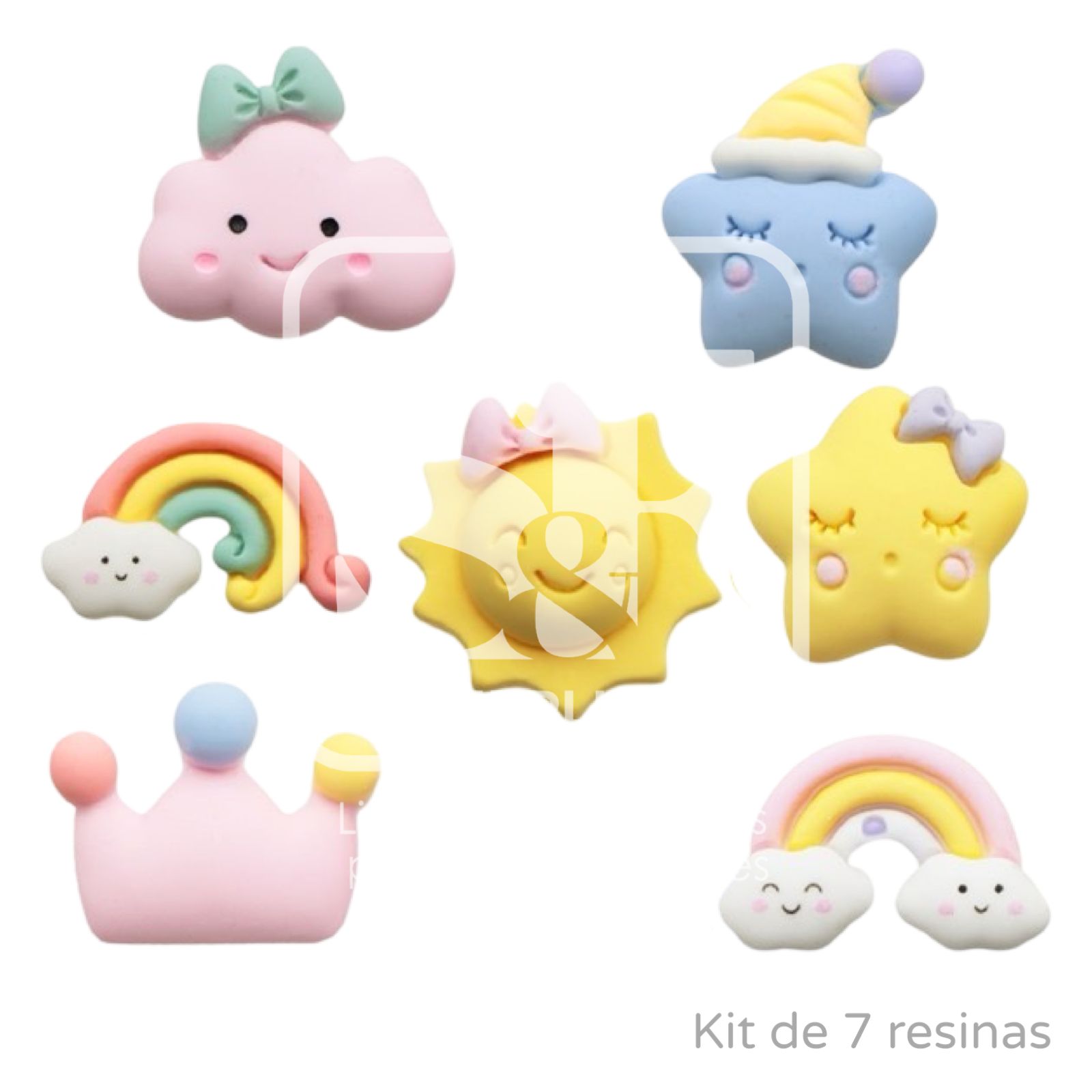 Kit de 10 Resinas Pastel