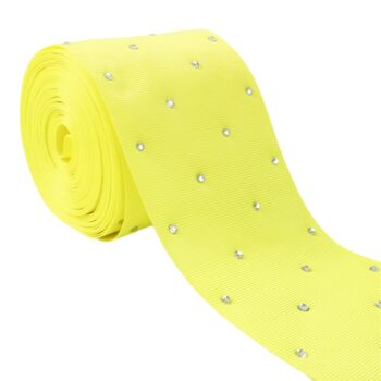 Yarda de Listón 7.5cm Mango con Cristales