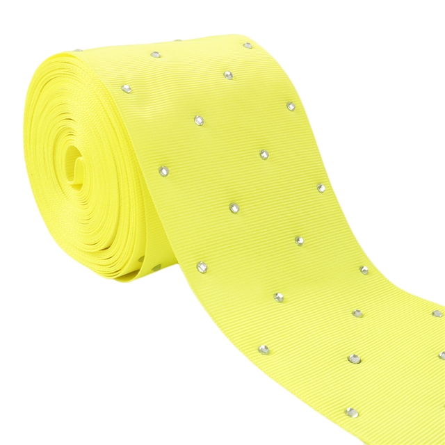 Yarda de Listón 7.5cm Mango con Cristales