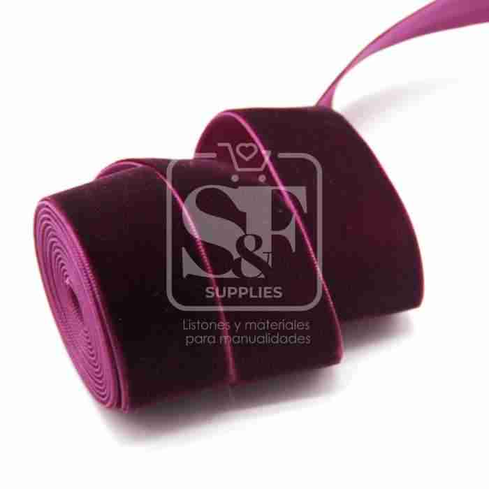 Yarda de Listón Terciopelo 3.8cm Uva
