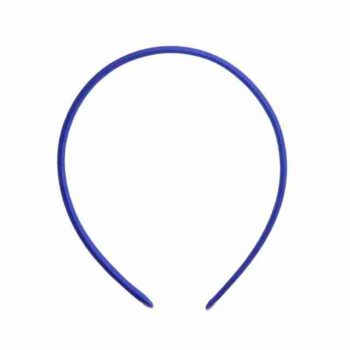 Diadema Satinada de 1cm Azul Rey