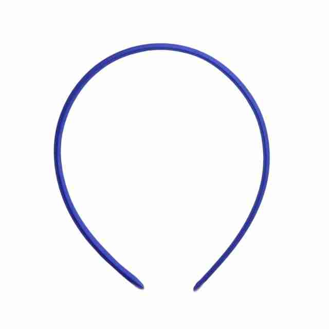 Diadema Satinada de 1cm Azul Rey