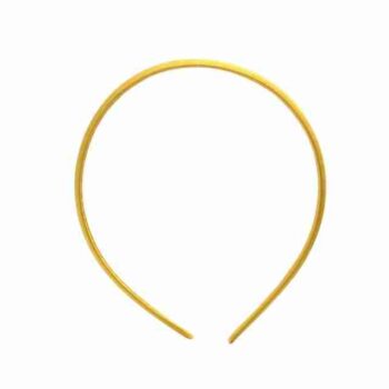 Diadema Satinada de 1cm Amarillo Mango
