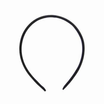 Diadema Satinada de 1cm Negra