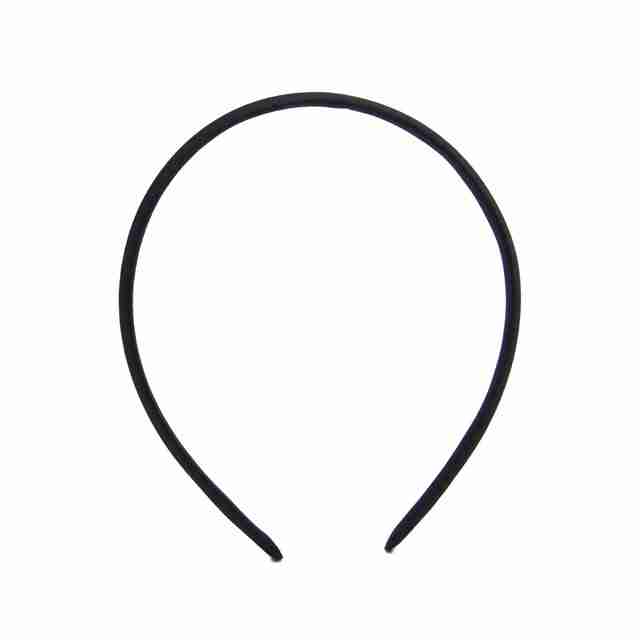 Diadema Satinada de 1cm Negra
