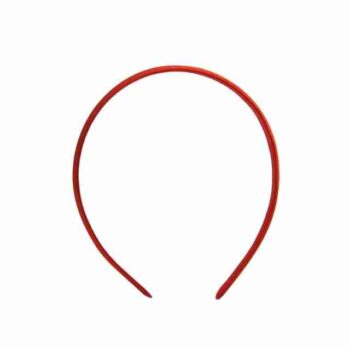 Diadema Satinada de 1cm Roja