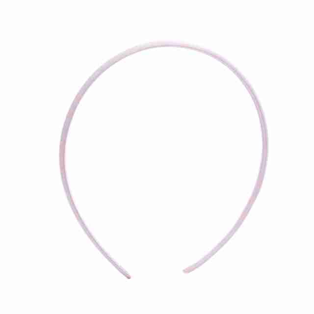 Diadema Satinada de 1cm Rosa Bebé
