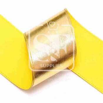 Yarda de Listón 7.5 - Holograma Completo Dorado