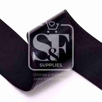 Yarda de Listón 7.5 - Holograma Completo Negro