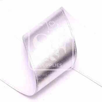 Yarda de Listón 7.5 - Holograma Completo Plateado