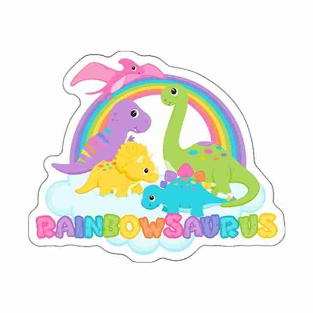 Resina Plana Rainbowsaurus