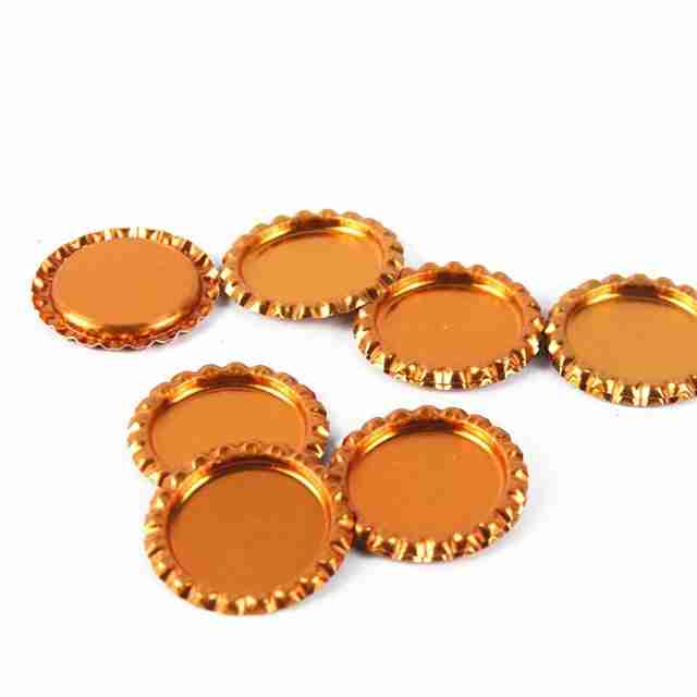 Tapita Metálica Naranja metalizado