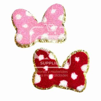 Kit de 2 Parches de Toalla Moño de Minnie