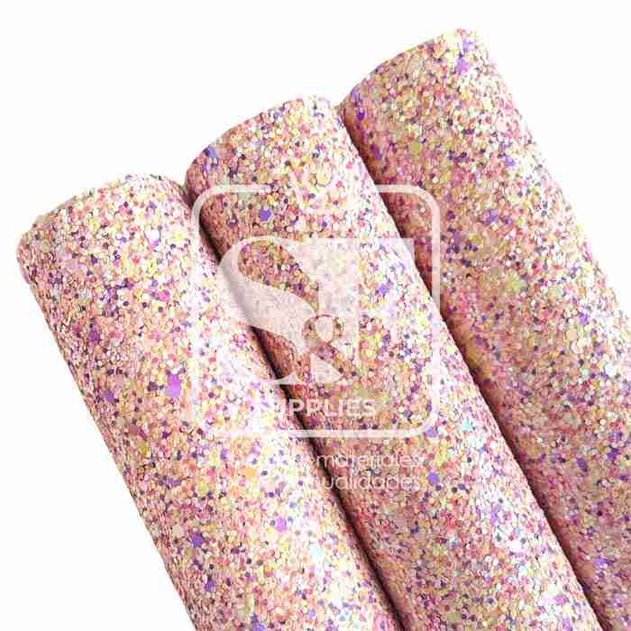 Tramo de Vinil Escarchado Pastel