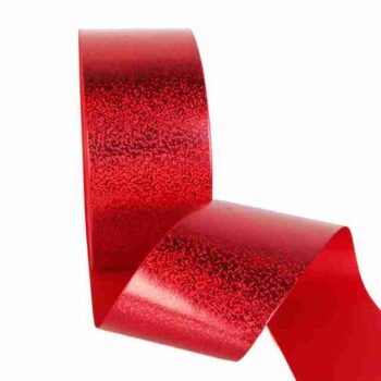 Yarda de Listón 7.5 - Holograma Rojo Tornasol