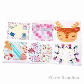 Tramo de 6 Moños Navideños Gingerbread