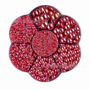 Kit de Medias Perlas Rojo Tornasol