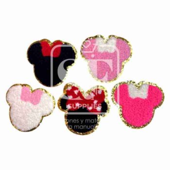 Kit de 5 Parches de Toalla Silueta Minnie