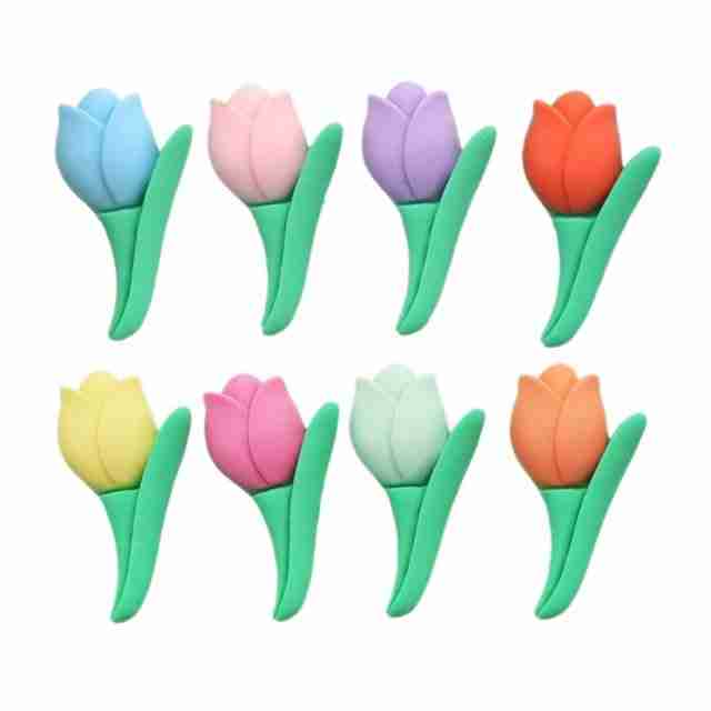 Kit de 6 Resinas de Tulipanes Delgados