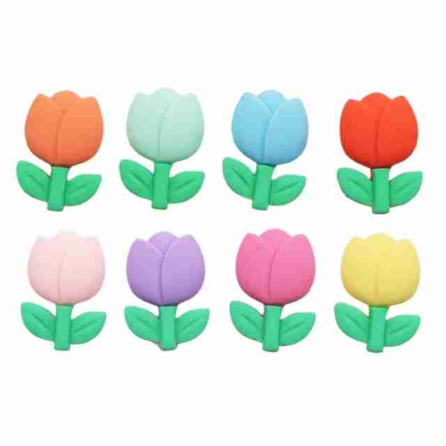 Kit de 6 Resinas de Tulipanes Pastel