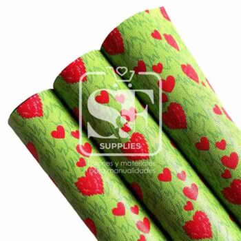 Tramo de Mini Litchi Navidad love Verde