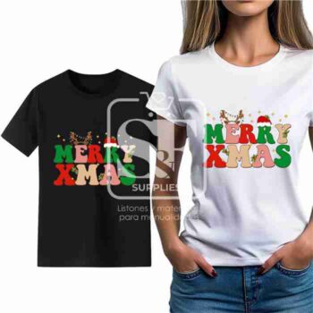 Planchable DTF Grande Merry Xmas