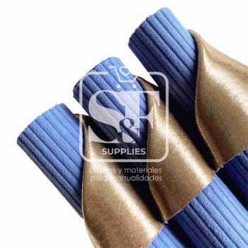 Tramo Vinil Doble Cara Dorado - Pana Azul Cielo