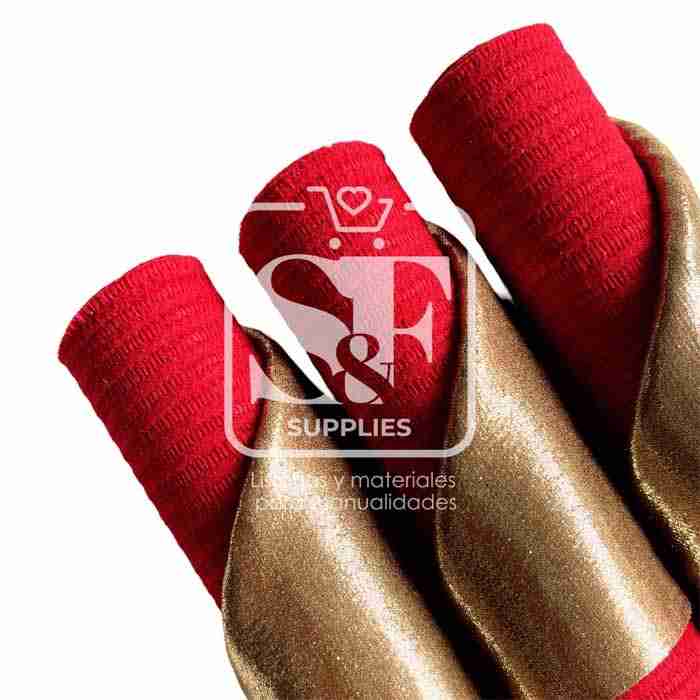 Tramo Vinil Doble Cara Dorado - Pana Plana Roja