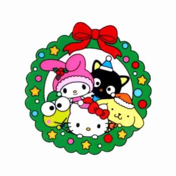 Resina Plana Sanrio Navidad