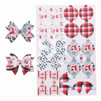 Tramo de Moños Mini Glitter Reno