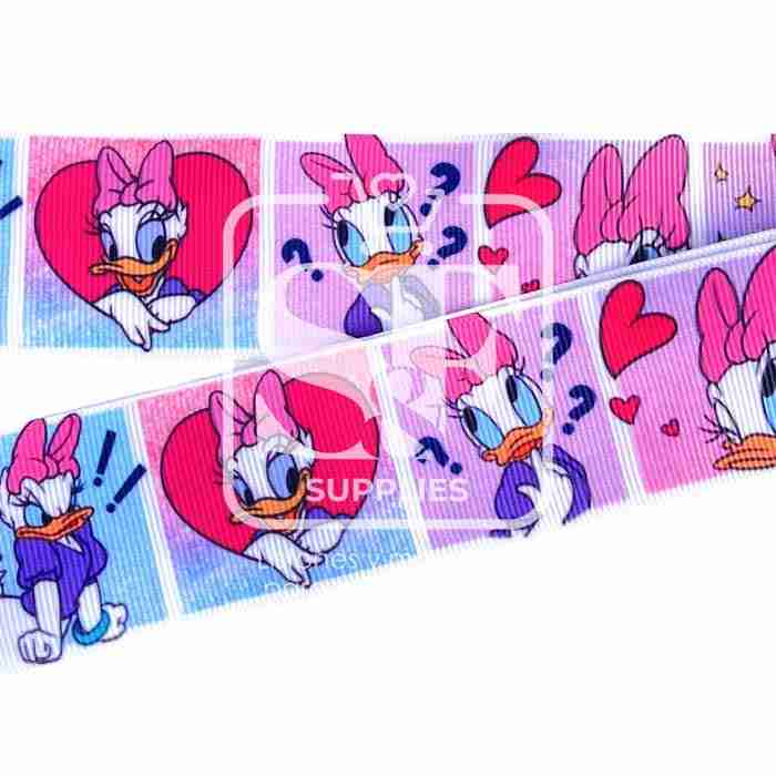 Yarda de Listón Estampado 3.8 Cuadros Deisy