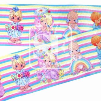 Yarda de Listón Estampado 7.5cm Preciosos Momentos
