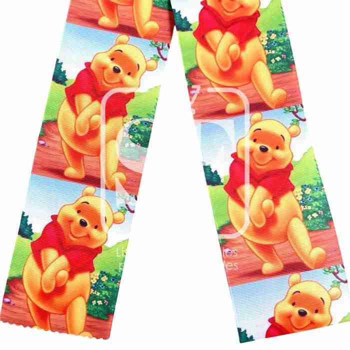 Yarda de Listón Estampado 7.5cm Pooh Vertical
