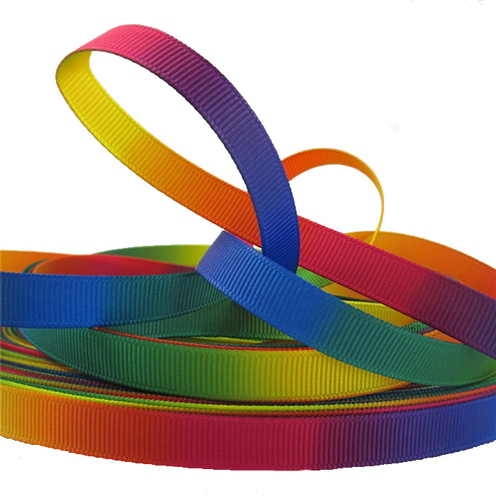 Yarda de Listón 1cm Estampado Arcoíris