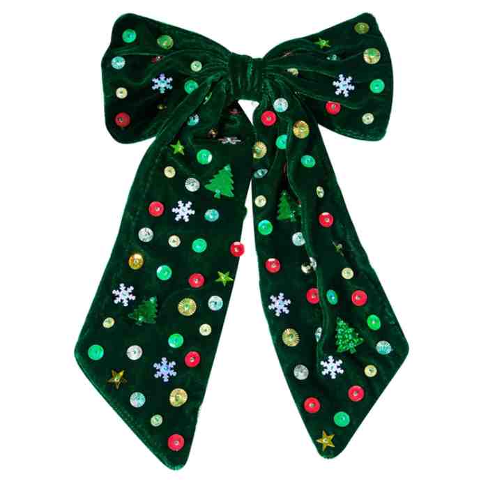 Coquete Largo Verde con Lentejuela