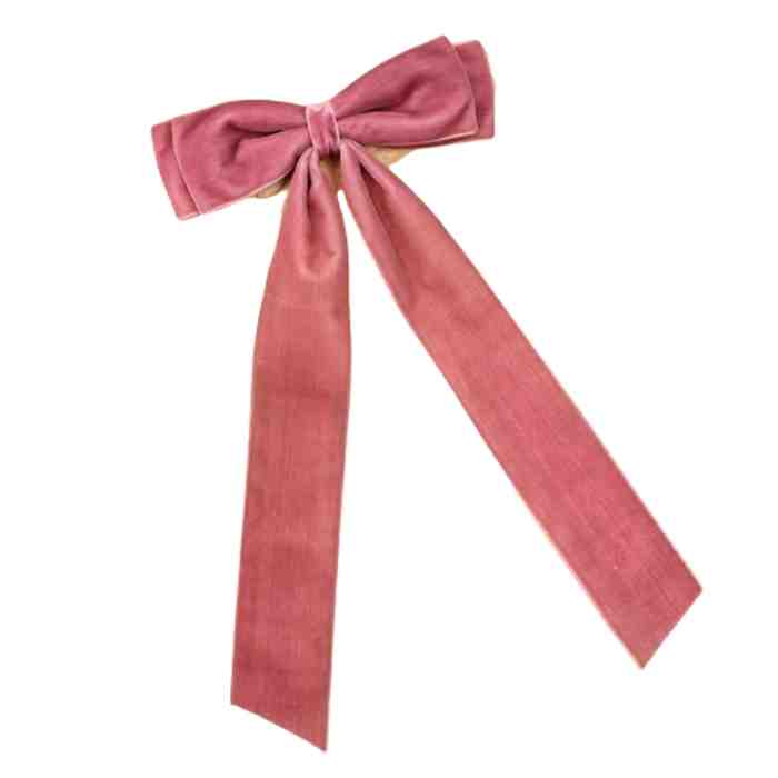 Coquette doble y largo terciopelo Palo Rosa