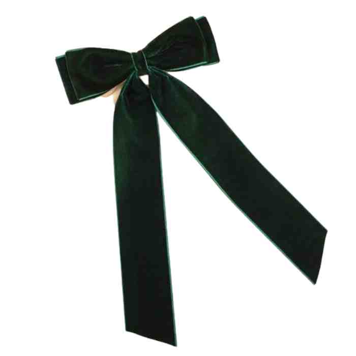 Coquette doble y largo terciopelo Verde