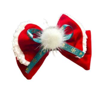 Moño Doble Mamá Claus con Mink