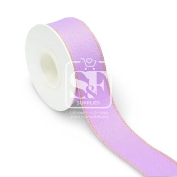 Yarda Listón de Tela Denim 3.8cm Lila
