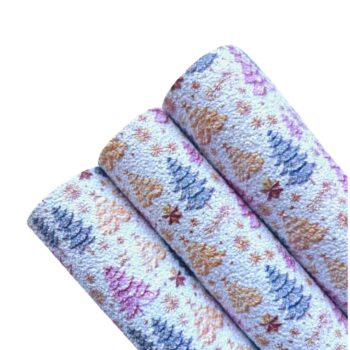 Tramo Vinil Escarchado Pinos Coloridos