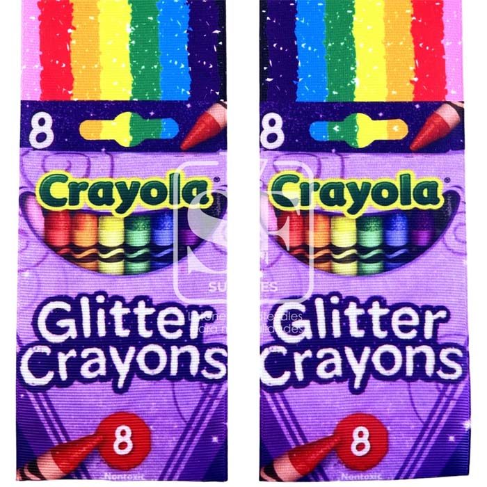 Tira de Listón 7.5cm Glitter Crayons